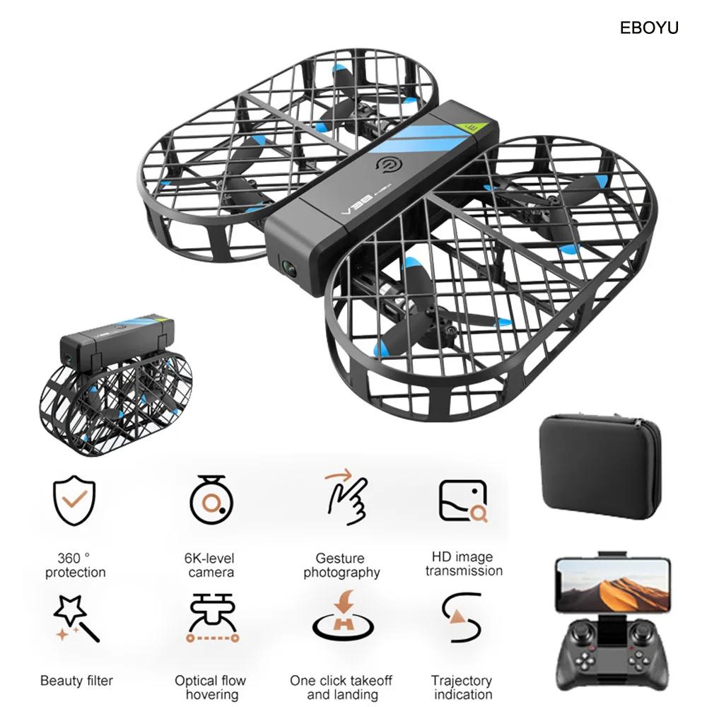 EBOYU V38 RC , 2.4G  FPV 6K HD ī޶,  帧, 3D ø 浹 ,   ̴ RC  峭